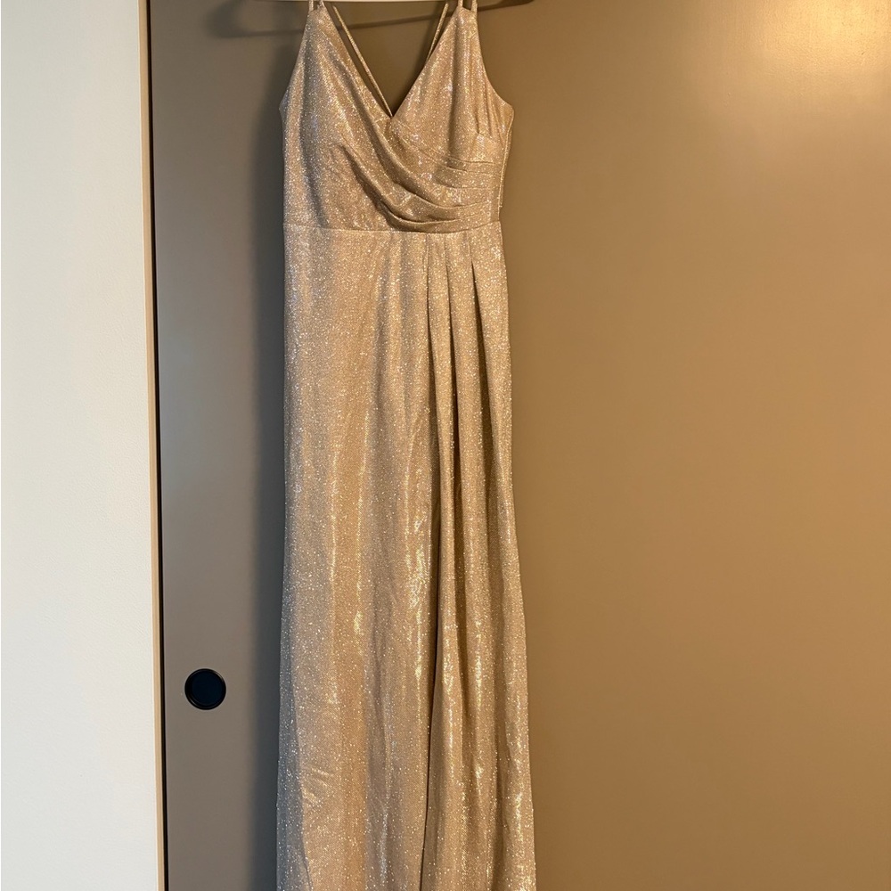 Morgan & Co. Glittering Champagne Dress
